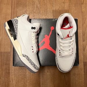 NEW Air Jordan 3 White Cement Reimagined 8.5M/10W